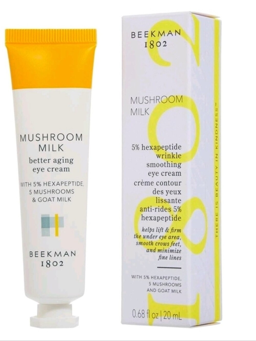 NEW Beekman 1802 MUSHROOM MILK Better Aging Eye Cream .68 Oz SEALED